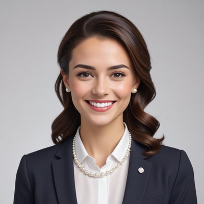 Professional woman in business attire