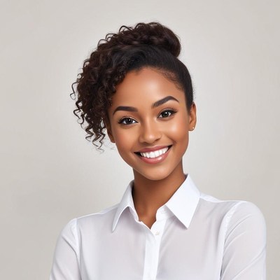 Bright smile of a professional woman