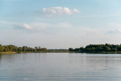 Serene lake view on a calm day