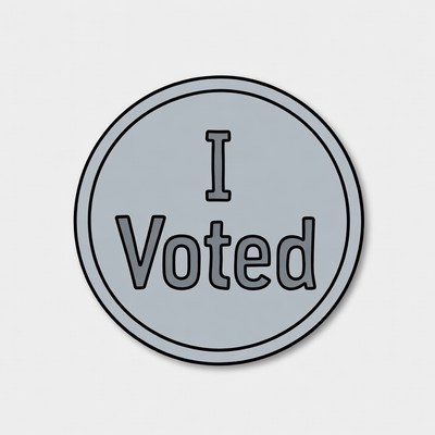 Voting badge with i voted message