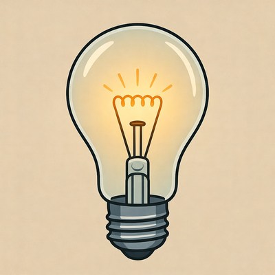 Creative light bulb design concept