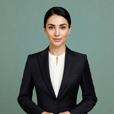 Professional woman in a suit
