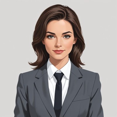 Confident businesswoman in formal attire