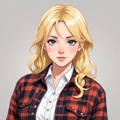 Young woman in casual attire