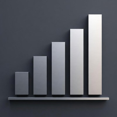 Growing business performance graph