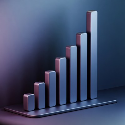 Growing data visualization display