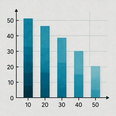 Bar graph showing data trends