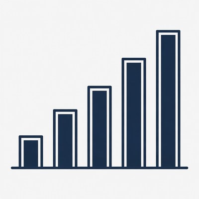 Growth chart illustrating progress over time