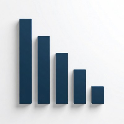 Simple dark bar graph design