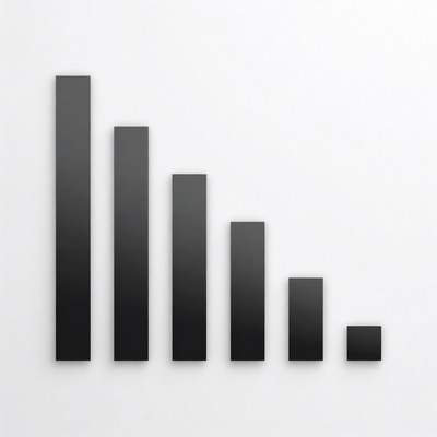 Black bar graph on a white background