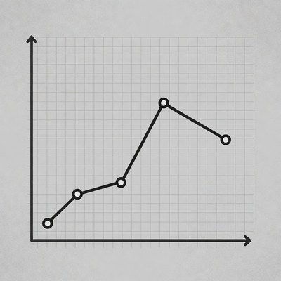 Simple line graph showing data trends