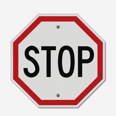 Traffic stop sign for safety