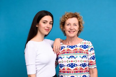 Smiling women with bright background