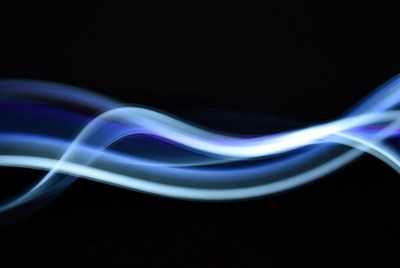 Creative light wave patterns in motion