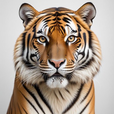 Majestic close-up of a tiger