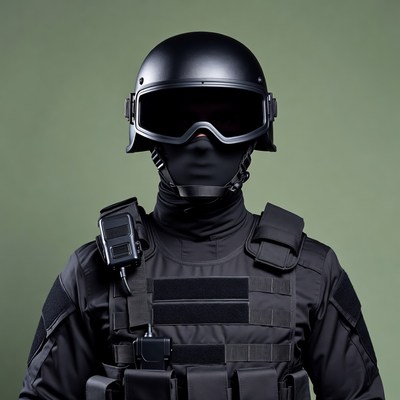 Special forces tactical uniform display