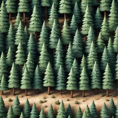 Lush green forest landscape from above