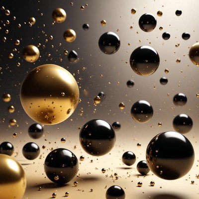 Bouncing spheres in dynamic motion