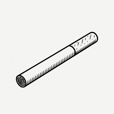 Simple gray pipe lying on light background