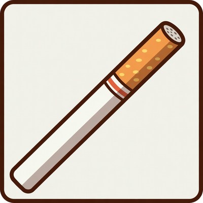 Classic cigarette illustration