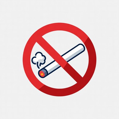 Smoking prohibition sign design
