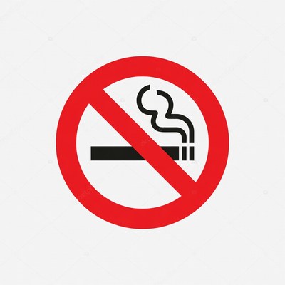 No smoking sign in public area