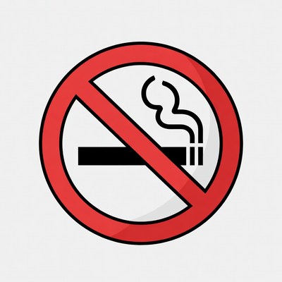 No smoking sign representation
