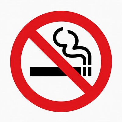 No smoking sign displayed clearly