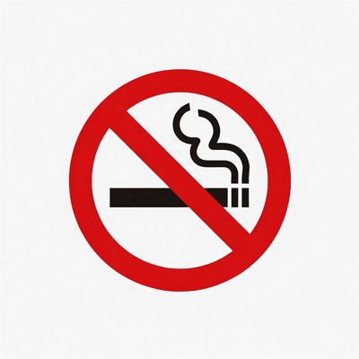 No smoking sign for public spaces