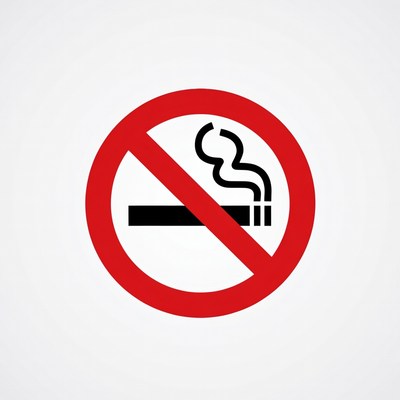 No smoking sign displayed clearly