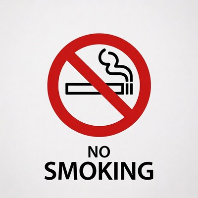 No smoking sign for public spaces