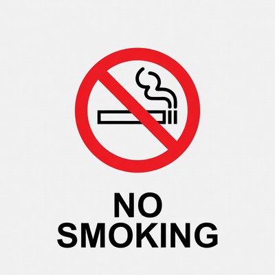 No smoking sign for public areas