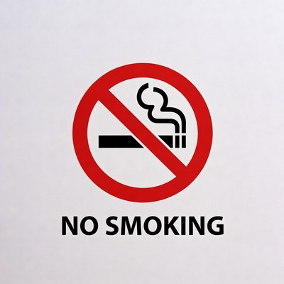 Sign indicating no smoking policy