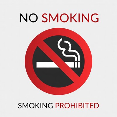 Sign indicating no smoking policy