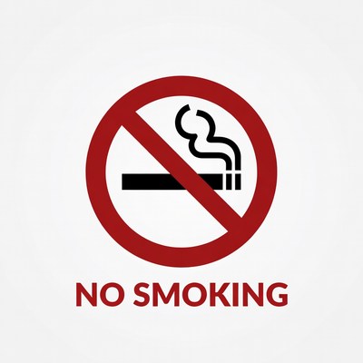 No smoking sign for public areas