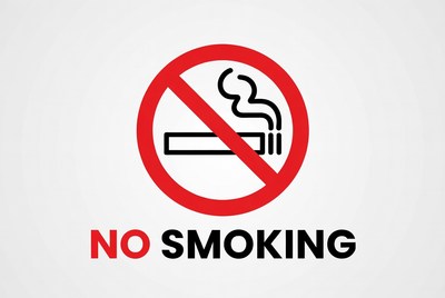 No smoking sign displayed clearly