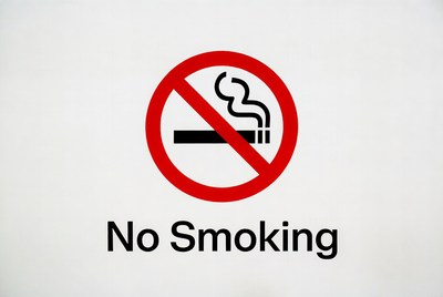 Sign indicating no smoking policy