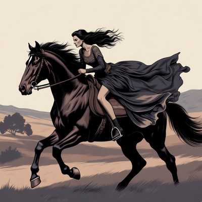 Riding through the open fields