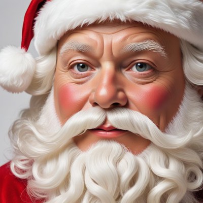 Santa claus with friendly expression