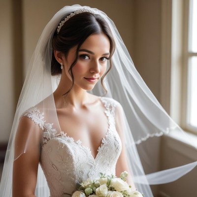Bridal beauty in soft light