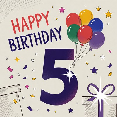 Celebrate a special fifth birthday