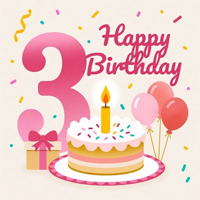 Celebrating a 3rd birthday in style