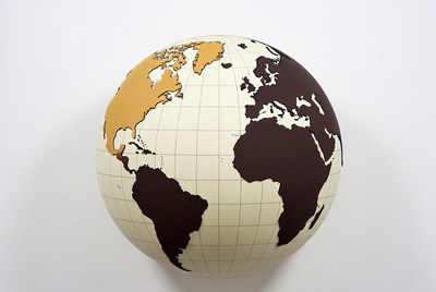 Globes showcasing world map design