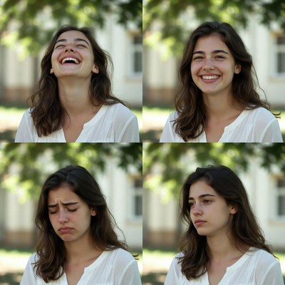 Capturing emotions in different expressions