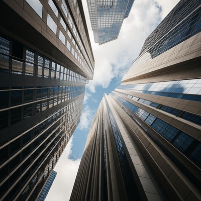 Skyscrapers reaching for the sky