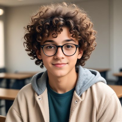 Young student in classroom setting