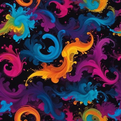 Colorful swirling abstract art pattern