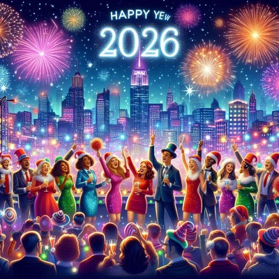 New year's eve celebration in new york