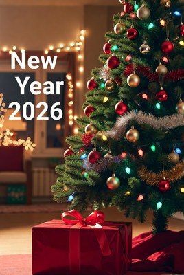 Christmas celebration and decoration scene