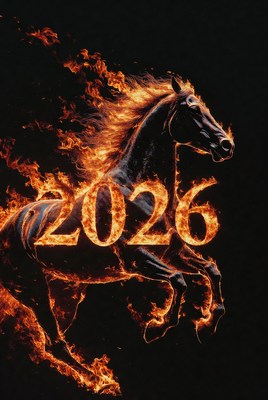 Fiery horse leaps into 2026